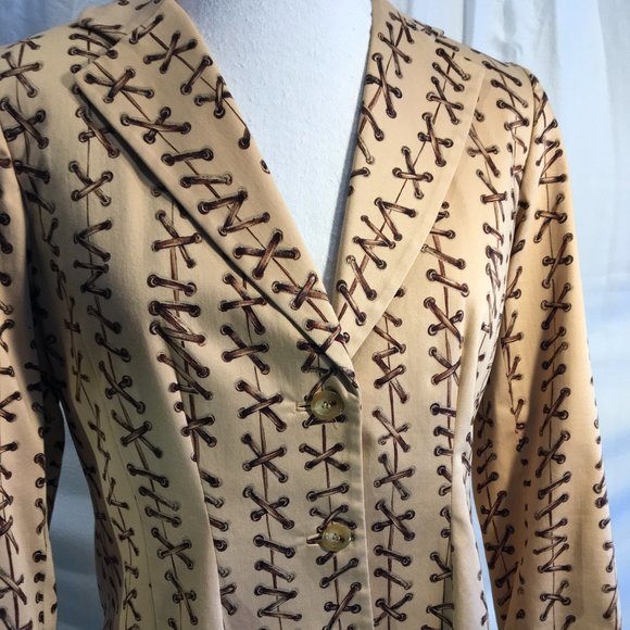 Coat, Skirt Suit and Scarf Ensemble (sz 6/8)